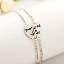 2016 New Hot Europe Style Partners In Crime Letter Hearts Alloy Friendship Bracelets Jewelry Friendship Gifts To Best Friend