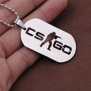 CS GO AMW AK47 Weapon Metal Necklaces Men Gun Leather Chain Neclace CSGO Collier Homme Male Neckless Best Friends M9 Jewelry