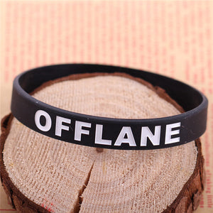 DOTA 2 Silicone Rubber Diabetes Bracelets Dota2 Braclet Carry Gank Solo Support Offlane Brasle For Best Friend Men Jewelry Male