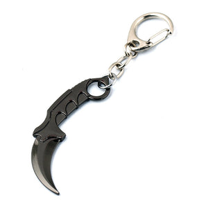 CSGO Leather Chain Necklace for Male Karambit M9 Best Friends CS GO Necklace Titanium Bayonet Dagger Claw Man Jewelry 6.5CM Gift