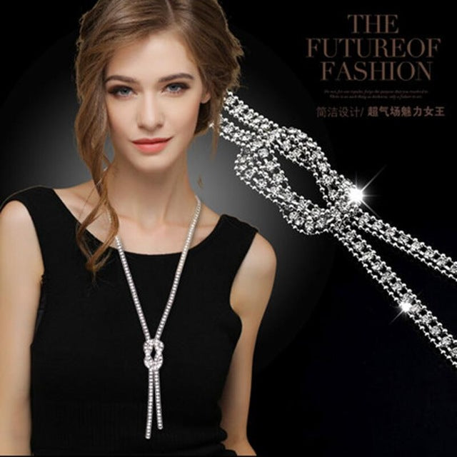 Long adornment necklace restoring ancient ways women sweater chain Spring/summer dress best match jewelry accessories