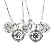 2017 Fashion Bohemian Best Friends BFF Pendant Necklaces 3 PCS/Set Charms Heart Necklace Rhinestone Choker Statement Necklace