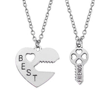 Best Friends Necklace Pendant Puzzle BFF Best Bitches Friends Forever Key Football Pizza Broken Heart Necklaces Pendants Collier