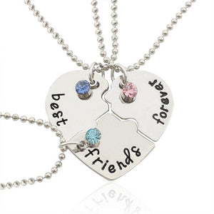 Best Friends Necklace Pendant Puzzle BFF Best Bitches Friends Forever Key Football Pizza Broken Heart Necklaces Pendants Collier