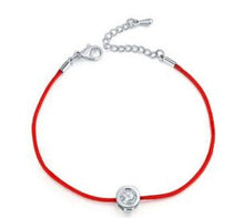 6mm Crystal Zircon Lucky Thread String Red Rope Rhinestone Bracelets Bangles For Women Best Friend Lucky Jewelry Christmas Gift