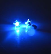 1 Pair/2pcs Fashion Dance Party Accessories Light Up LED Bling Ear Studs Earring