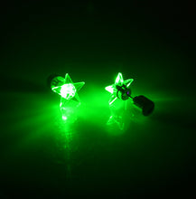 1 Pair/2pcs Fashion Dance Party Accessories Light Up LED Bling Ear Studs Earring