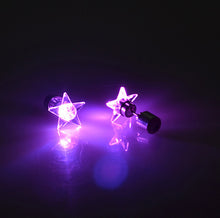 1 Pair/2pcs Fashion Dance Party Accessories Light Up LED Bling Ear Studs Earring